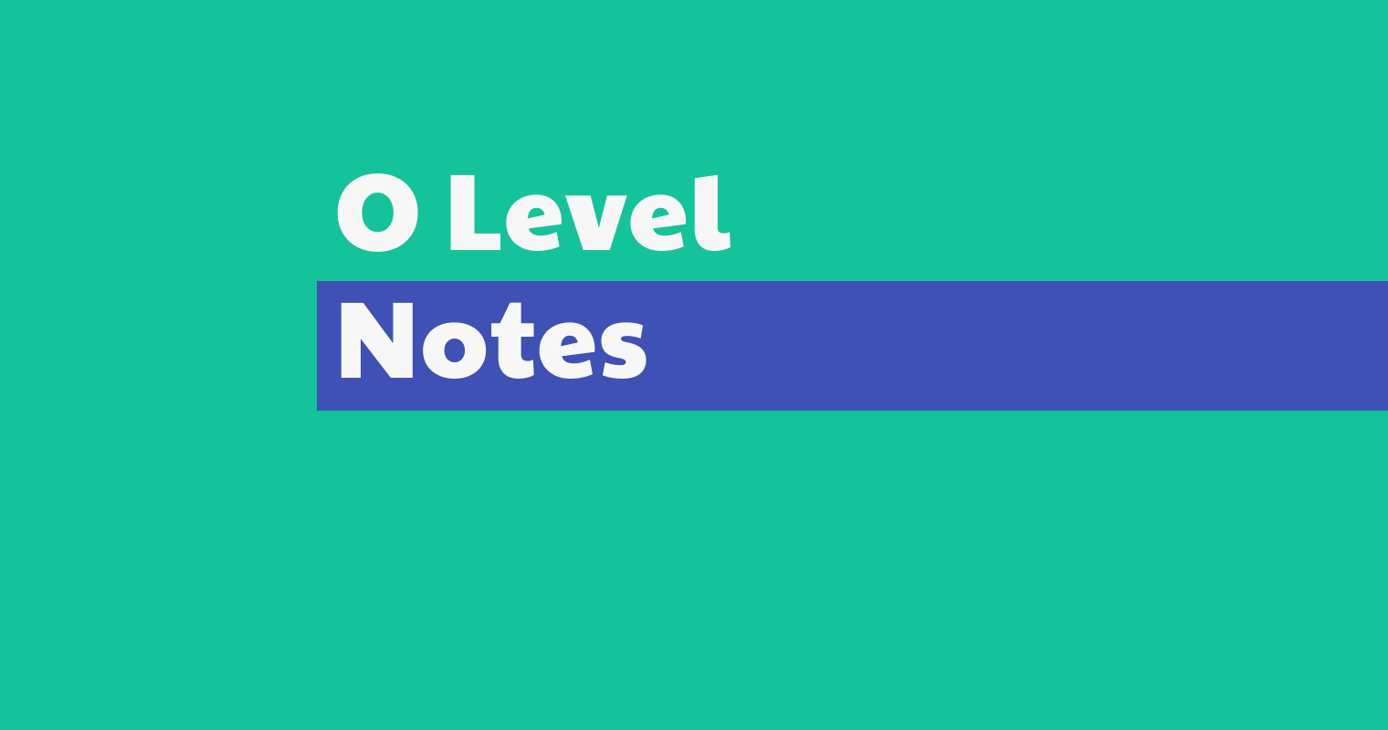 O level Notes